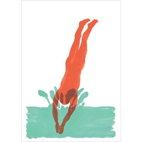 Guido Scarabottolo | Tuffo | 108 x 75 cm | SCA 188