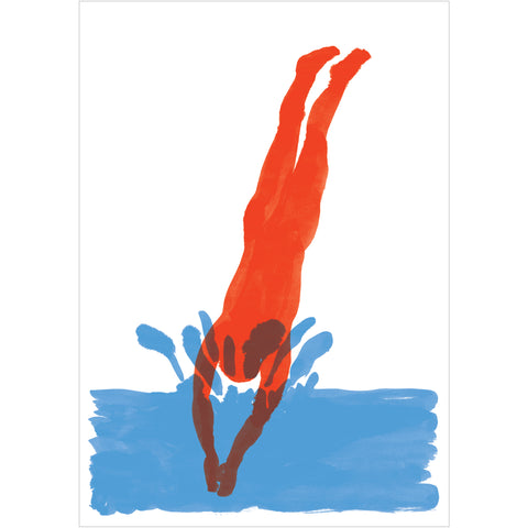 Guido Scarabottolo | Tuffo | 108 x 75 cm | SCA 162