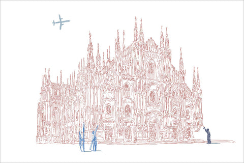 duomo illustrazione di guido scarabottolo