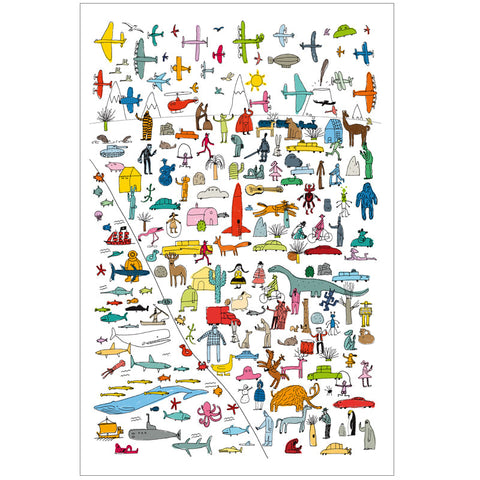 Guido Scarabottolo Illustrazione Stampa Fine Art