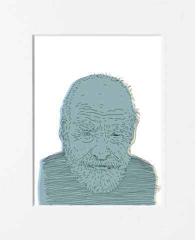 Guido Scarabottolo | Scrittori | Giuseppe Ungaretti | SCA SCRI 171