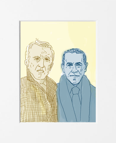 Guido Scarabottolo | Scrittori | Carlo Fruttero e Franco Lucentini | SCA SCRI 060