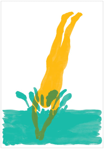 Guido Scarabottolo | Tuffo | 108 x 75 cm | SCA 161