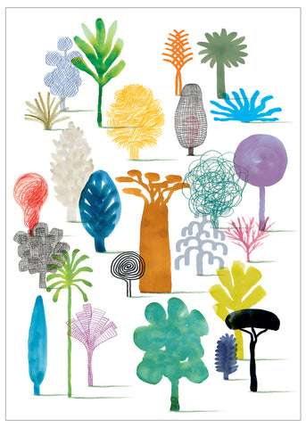 Guido Scarabottolo | Alberi | due formati: 80x60 e 108x78 cm | SCA 314 - SCA 315