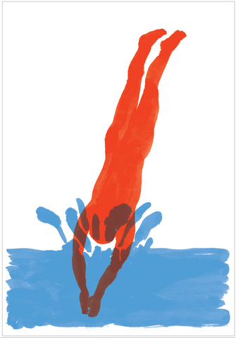 Guido Scarabottolo | Tuffo | 108 x 75 cm | SCA 162