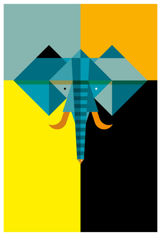 Alfred Drago Rens - Zoo al quadrato #15 - Elefante