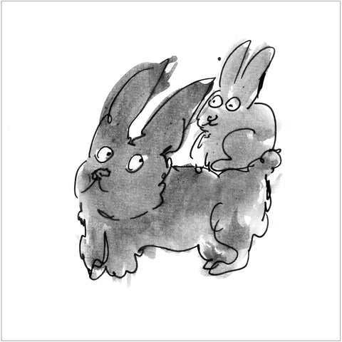 Beatrice Gaspari | Un coniglio sull'altro | 27 x 27 cm | (MINI BEA 34)