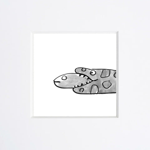 Beatrice Gaspari | Pesce e serpente | 20 x 20 cm | (MINI BEA 07)