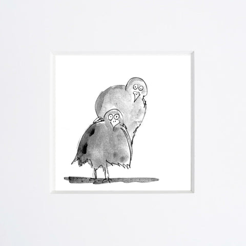 Beatrice Gaspari | Due uccelli | 20 x 20 cm | (MINI BEA 15)