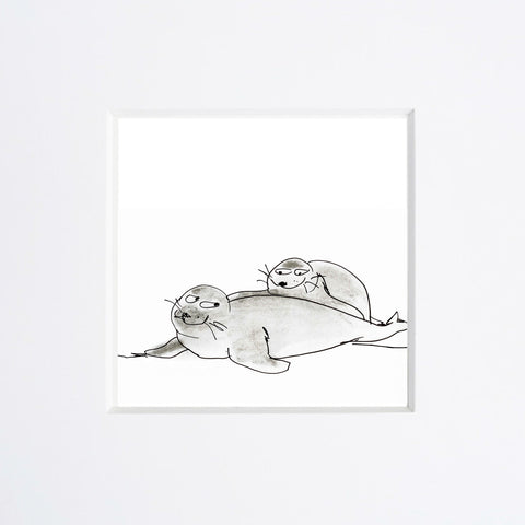 Beatrice Gaspari | Due foche | 20 x 20 cm | (MINI BEA 50)