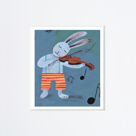 Simona Mulazzani | Blue Rabbit non ripete | 25 x 25 cm | (MINIMU 70)